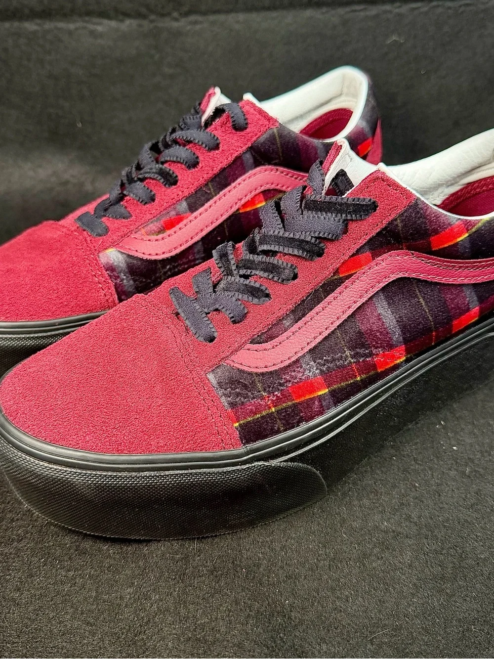 Vans Old Skool Stackform Velvet Plaid | Sz 7